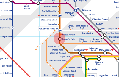 Queen's Park station map