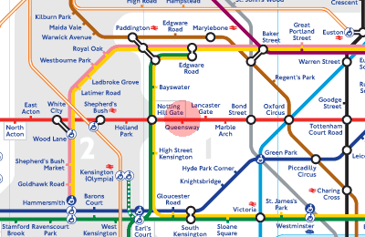 Queensway station map