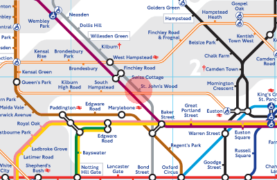 St. John's Wood station map