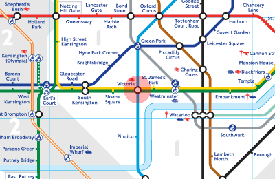 Victoria station map