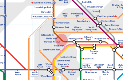 Warwick Avenue station map