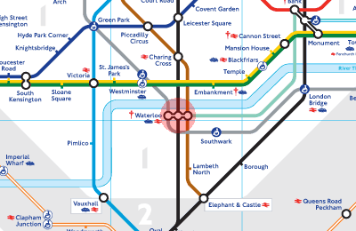 Waterloo station map