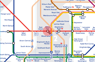 White City station map