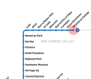 APU/Citrus College station map
