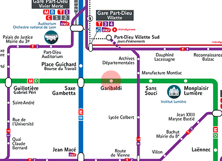 Garibaldi station map