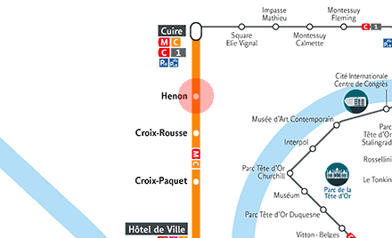 Henon station map