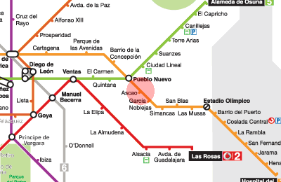 Ascao station map