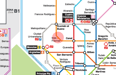 Islas Filipinas station map