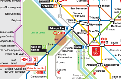 Lago station map