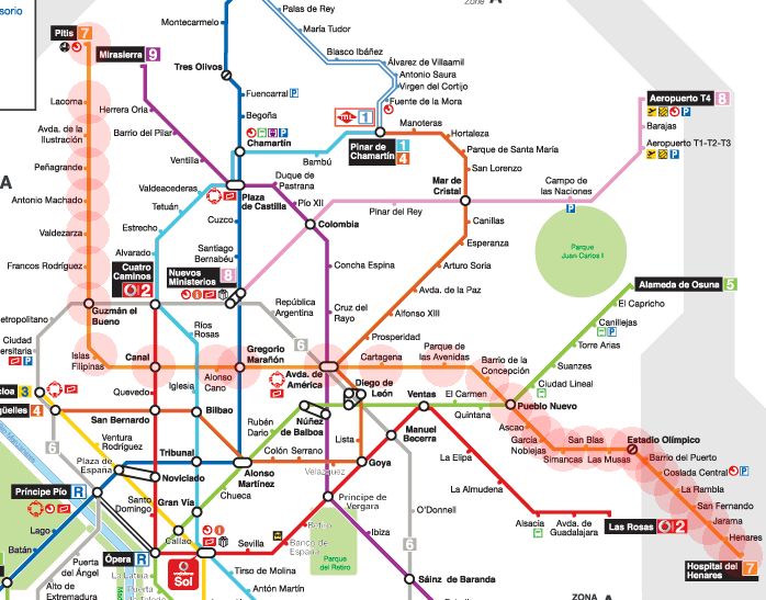 Madrid Metro Line 7 map
