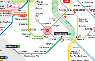 Oporto station map