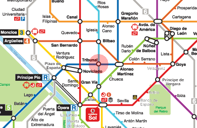 Tribunal station map