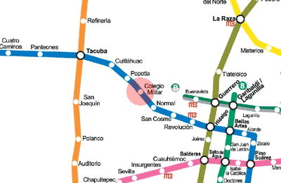 Colegio Militar station map