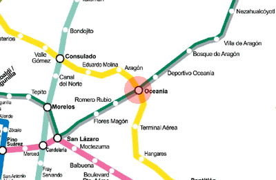 Oceania station map