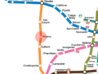 Polanco station map