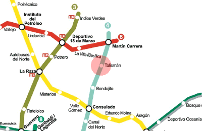 Talisman station map