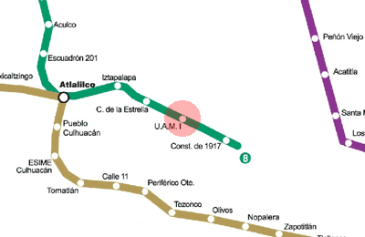 UAM-I station map