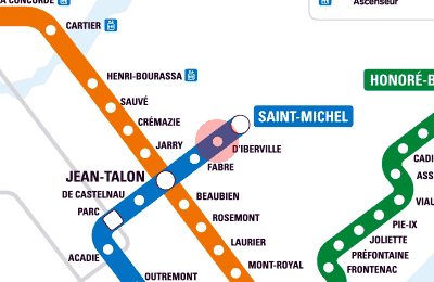 D'Iberville station map