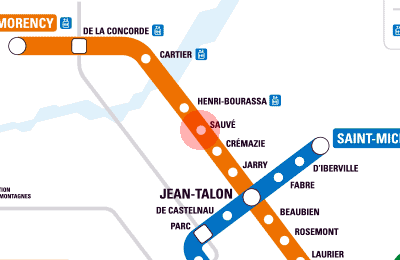 Sauve station map