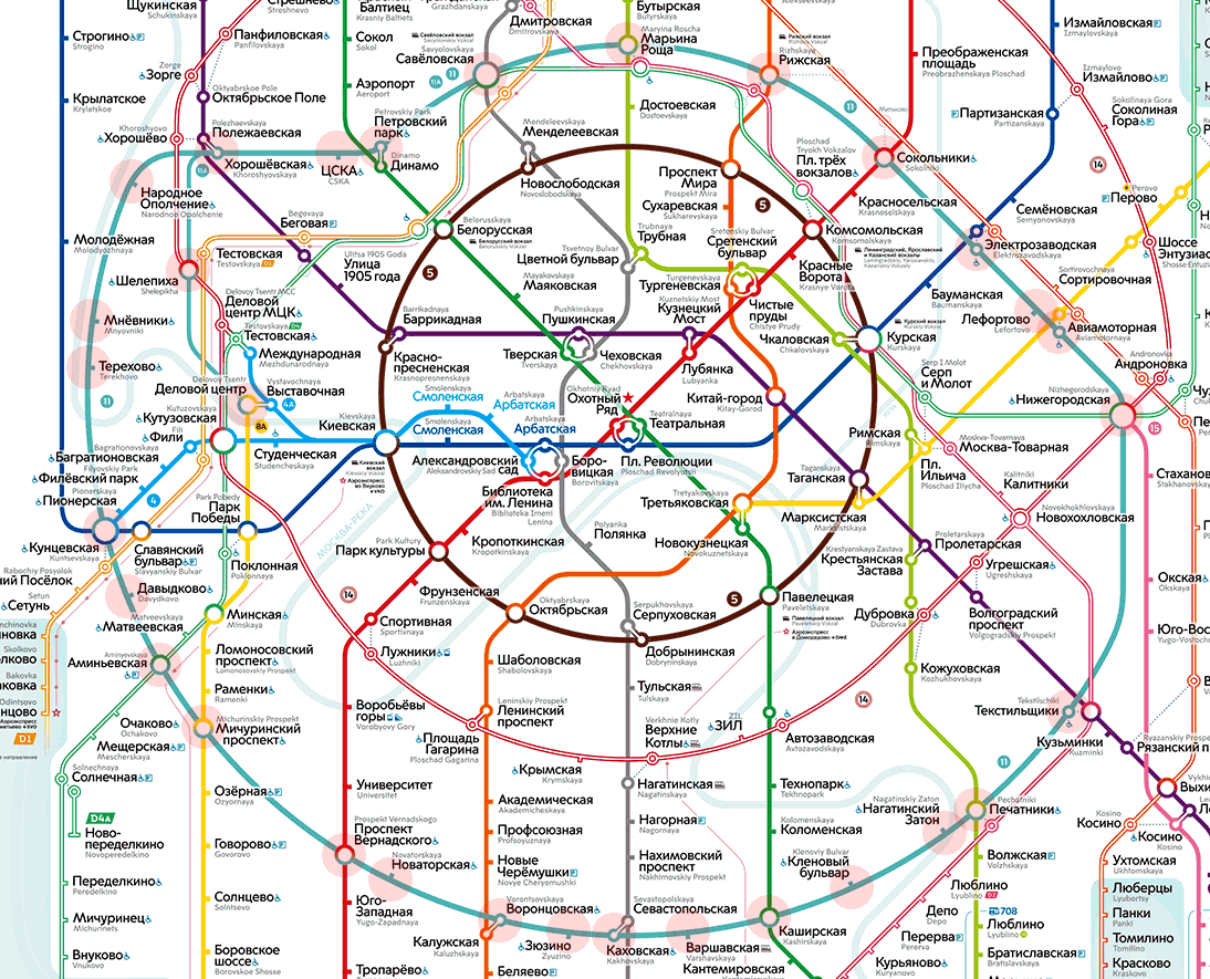 Moscow metro 11 Bolshaya Koltsevaya Line map