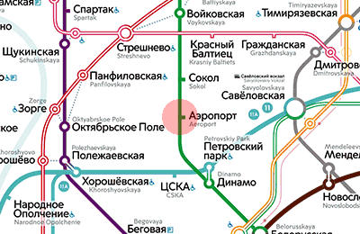 Aeroport station map