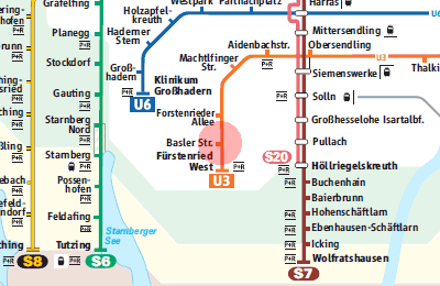 Basler Strasse station map
