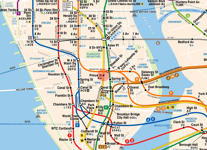 Prince Street station map