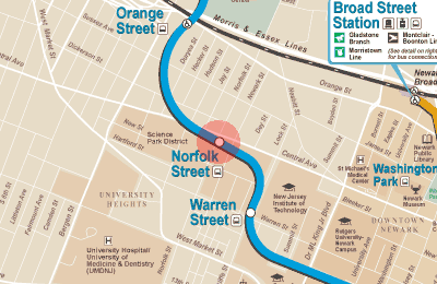 Norfolk Street station map