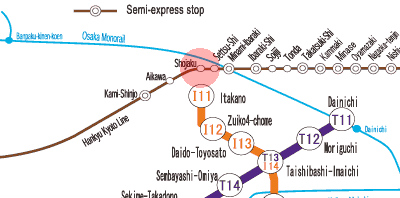 HK-66 Shojaku station map