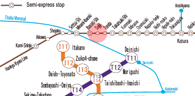 HK-70 Sojiji station map