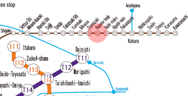 HK-77 Nagaoka-Tenjin station map