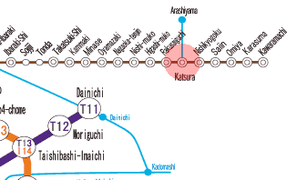 HK-81 Katsura station map