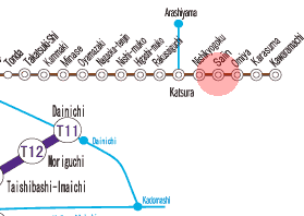 HK-83 Saiin station map