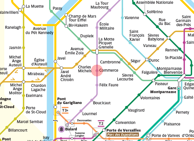 Commerce station map