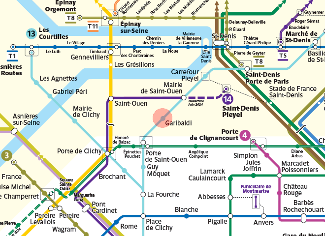 Garibaldi station map