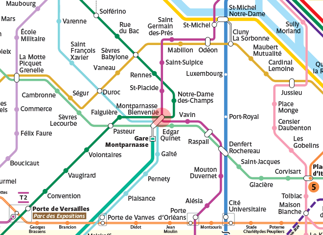 Montparnasse station map