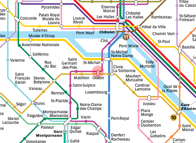 Odeon station map