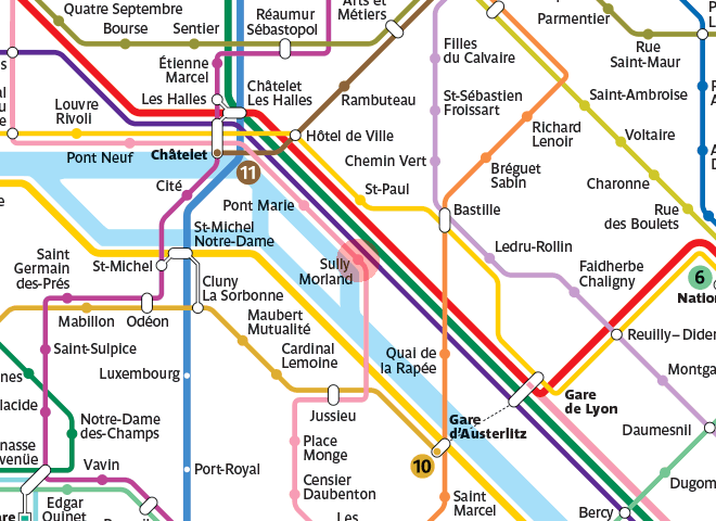 Sully Morland station map