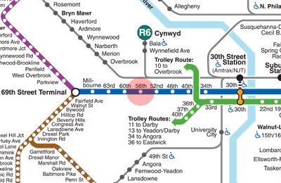 56th Street station map