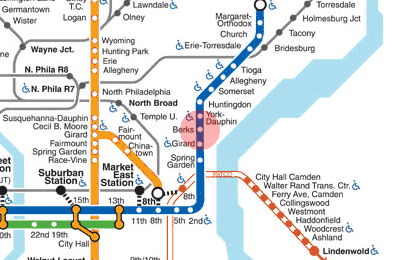 Berks station map