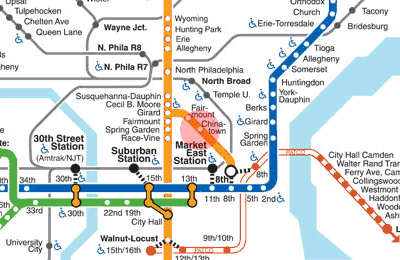 Chinatown station map