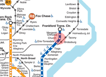 Church station map