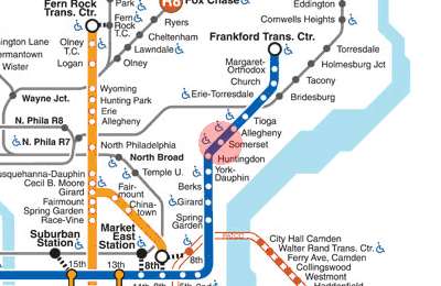 Somerset station map