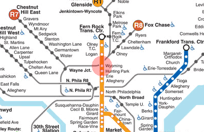 Wyoming station map