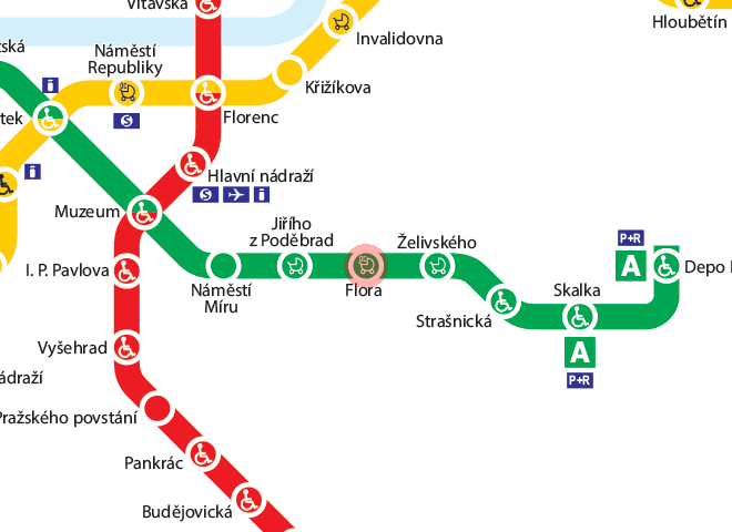 Flora station map