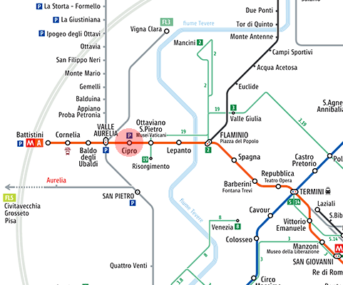 Cipro station map