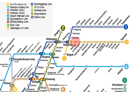 Beomgol station map