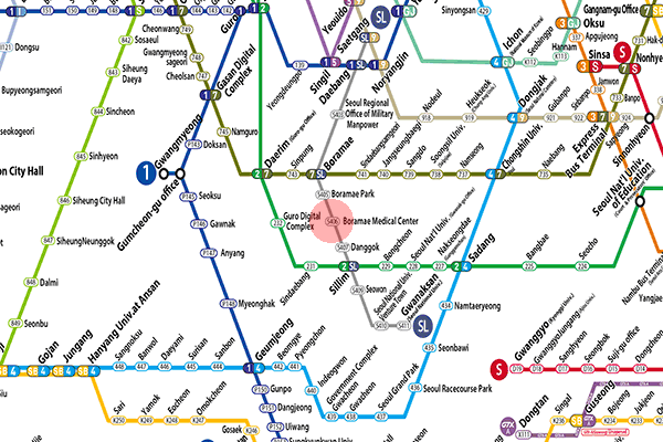 Boramae Medical Center station map