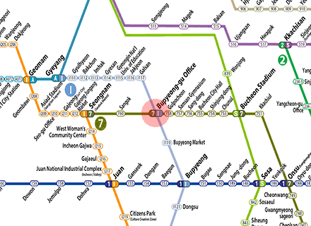 Bupyeong-gu Office station map