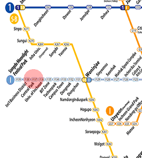 Central Park station map